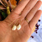 Lily Pearl Threaders - Mini Hook Chunky White Baroque Pearl Earrings