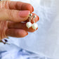 Emmy Stud Earrings - Small White Baroque Pearl Earrings