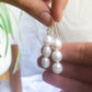 Sofi Drop Earrings - Three Baroque Pearl Drop Earrings