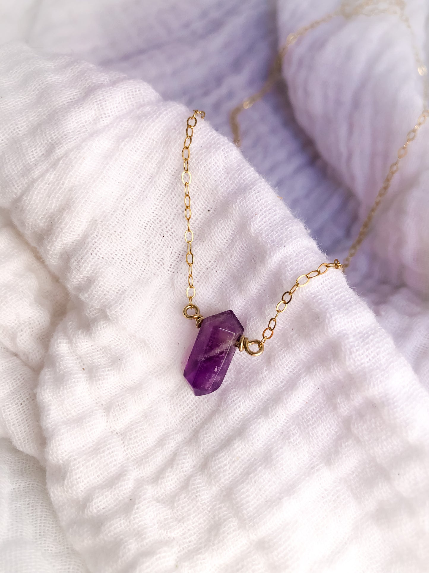 Amethyst Pendant Necklace