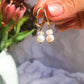 Emmy Pearl & Herkimer Diamond Hoop Earrings - Premium Gold-Filled Hoops