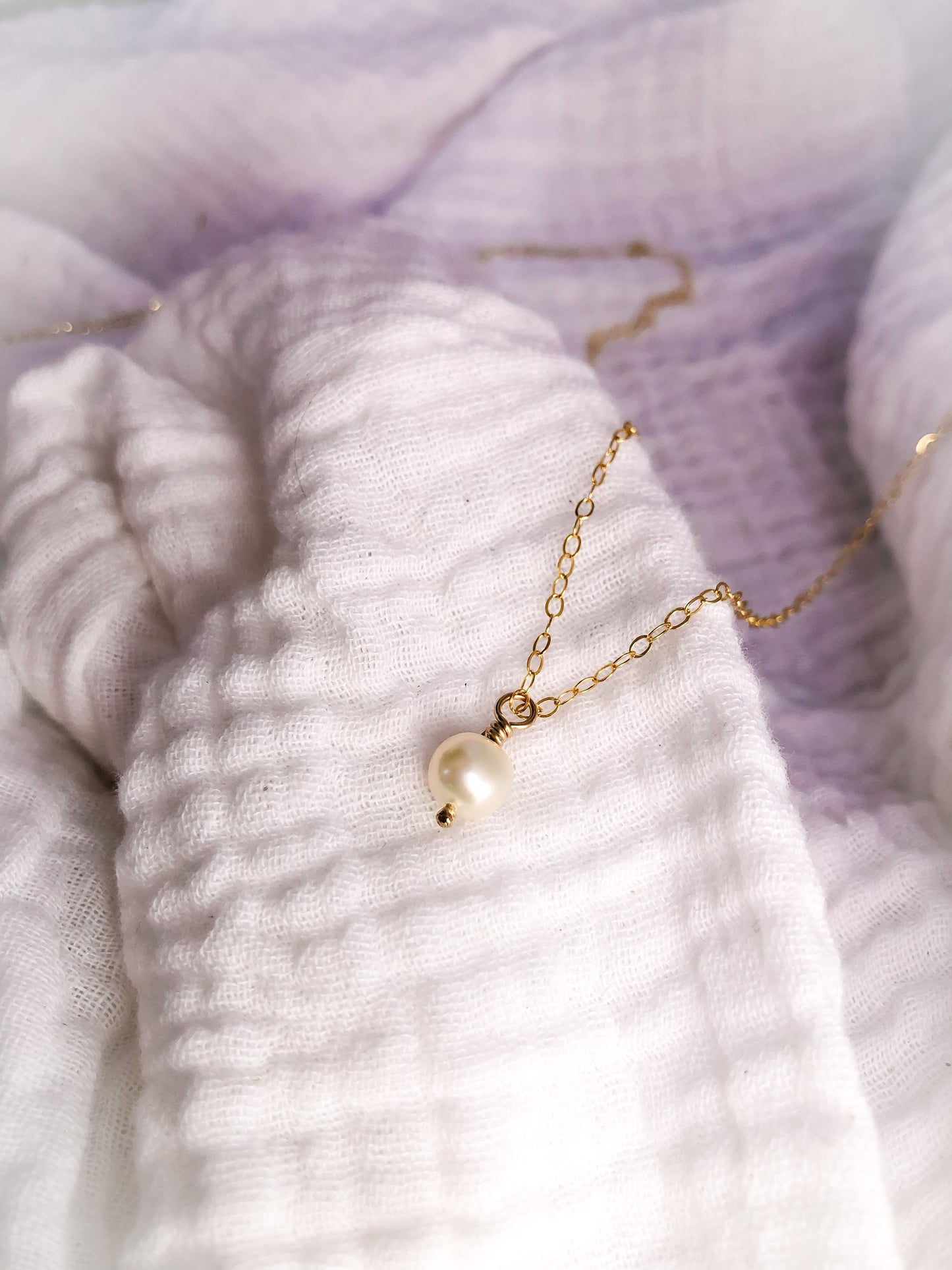 Emmy Pearl Drop Necklace