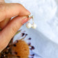 Emmy Stud Earrings - Small White Baroque Pearl Earrings