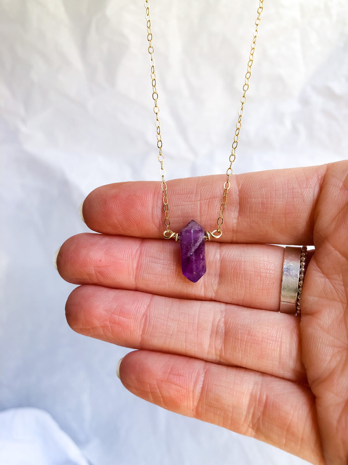 Amethyst Pendant Necklace