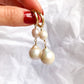 Limited edition- Mae Premium Hoops - Large Baroque Pearl Hoop Earrings