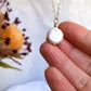 Mia Pearl Necklace - Small Coin Pearl Necklace