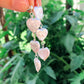 Heart Shaped Baroque Pearl Trio Dangle Earrings - Gold Filled or Sterling Silver