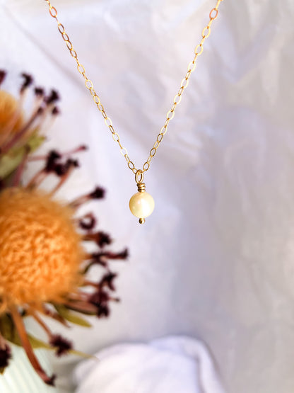 Emmy Pearl Drop Necklace