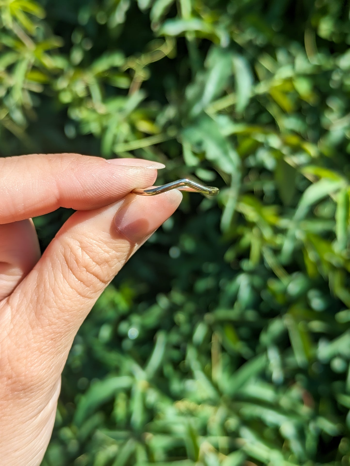 Wishbone ring - dainty stacker ring