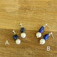 Limited Edition: Carmen Drops - Baroque Pearl & Lapis Lazuli Drop Stud Earrings