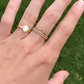 Wishbone ring - dainty stacker ring