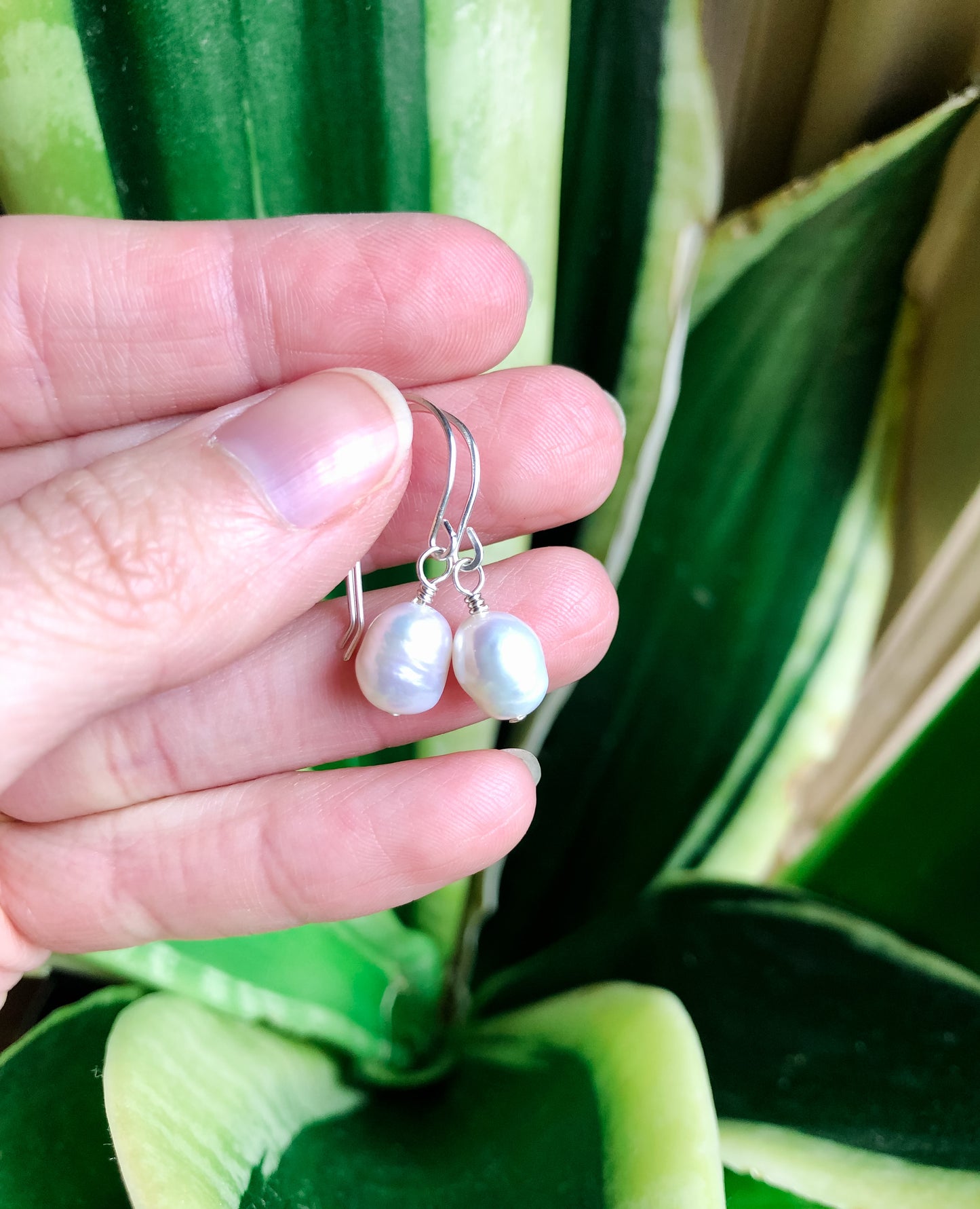 Tilly Drops - Natural Baroque Pearl Drop Earrings