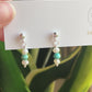 Azure Earrings - Turquoise and Freshwater Pearl Stud Earrings