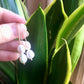 Original Pearl Threaders - Long Hook White Baroque Pearl Drop Earrings