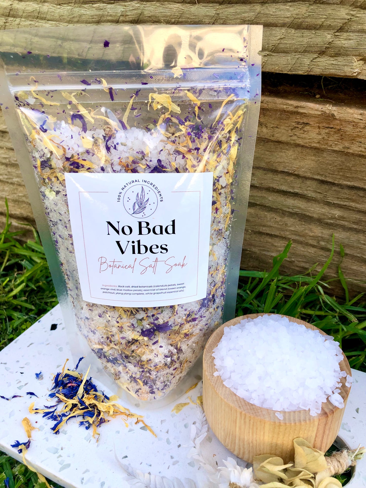 Bath Salt Soak: Citrus Blend Bath Salts - NO BAD VIBES